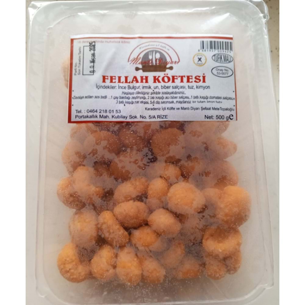 MANTI DİYARI FELLAH KÖFTESİ 500 GR