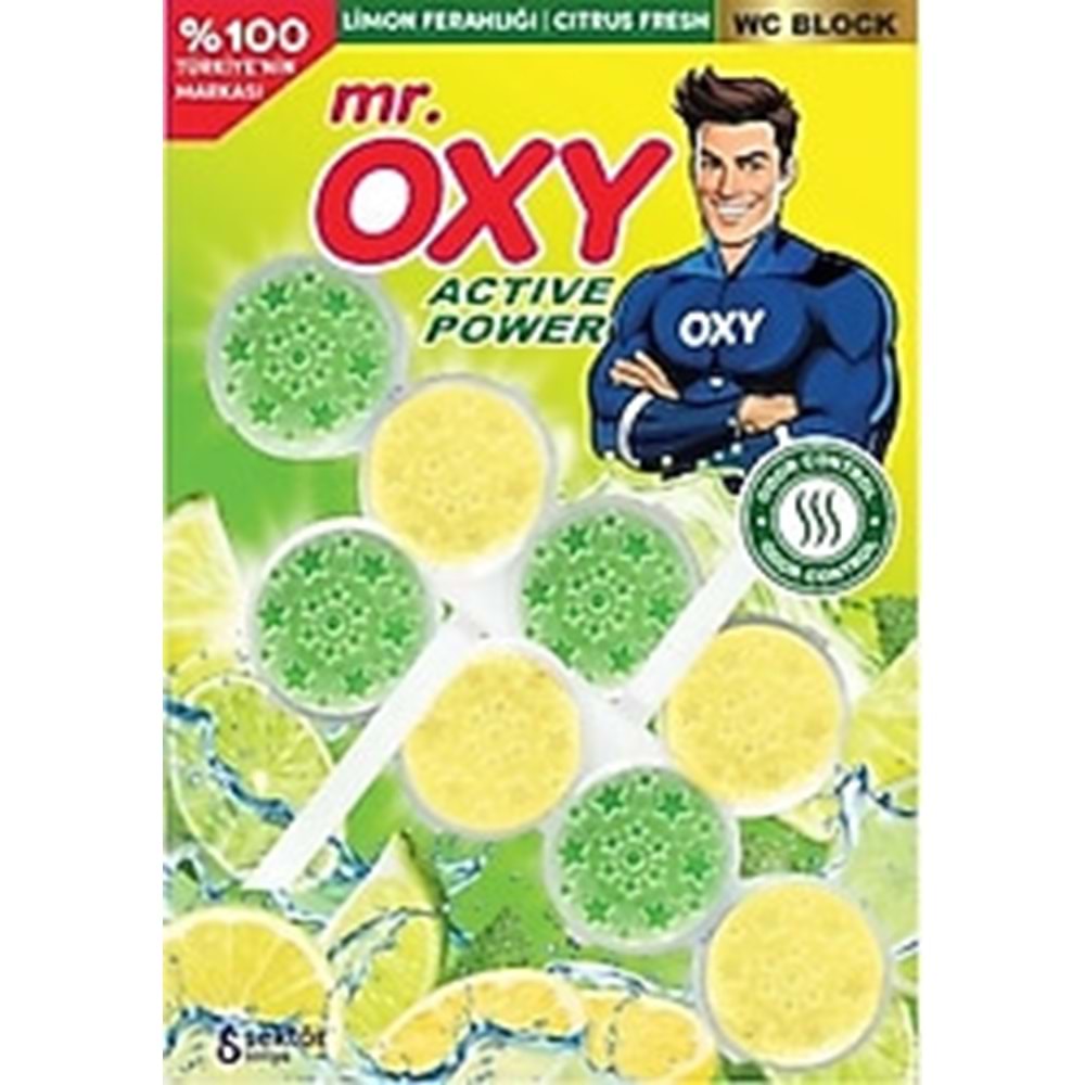 MR.OXY WC BLOK-LİMON FERAHLIĞI-CITRUS FRESH 2*50