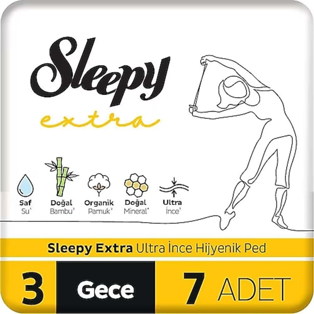 Sleepy Extra Ultra Gece Hijyenik Ped 7 Adet