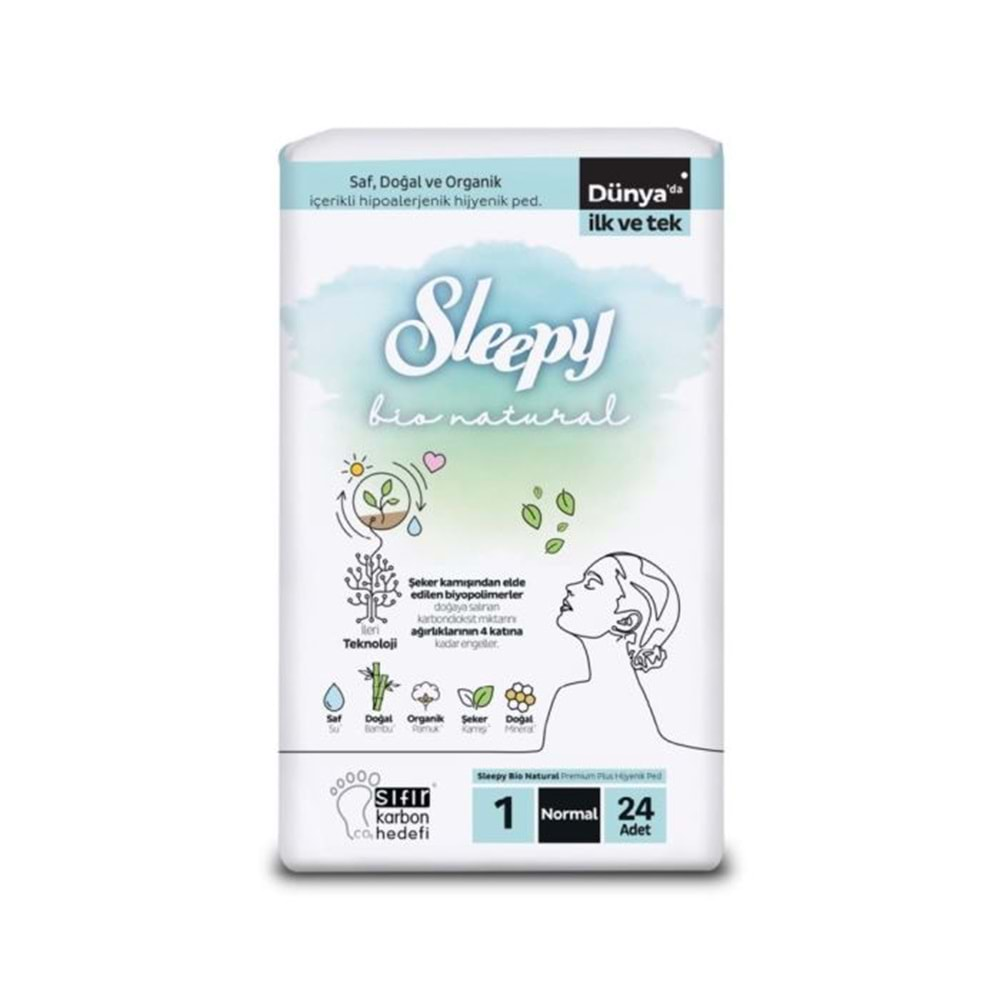 SLEEPY BİO NATUREL SÜPER EKO NORMAL 24 LÜ KADIN PEDİ