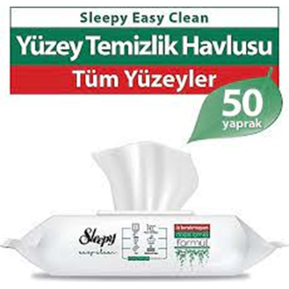 SLEEPY YÜZEY TEMİZLİK HAVLUSU 50 Lİ