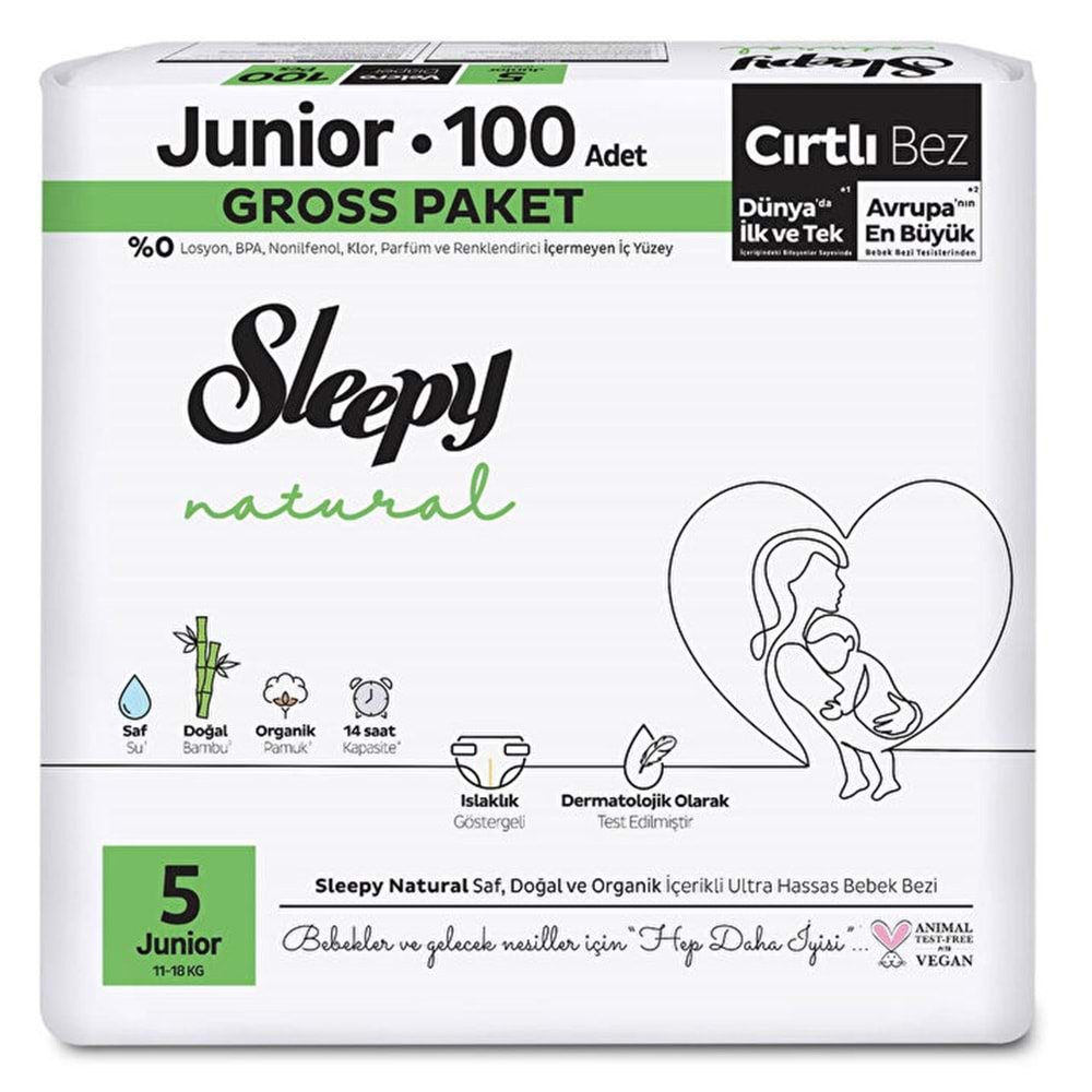 SLEEPY GROSS NO:5 JUNİOR 100 LÜ ÇOCUK BEZİ