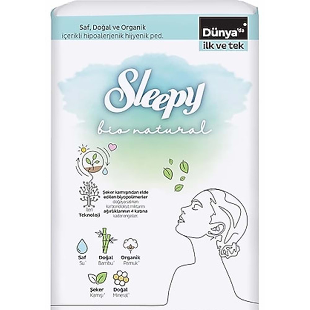 SLEEPY BİO NATUREL SÜPER EKO GECE 16 KADIN PEDİ