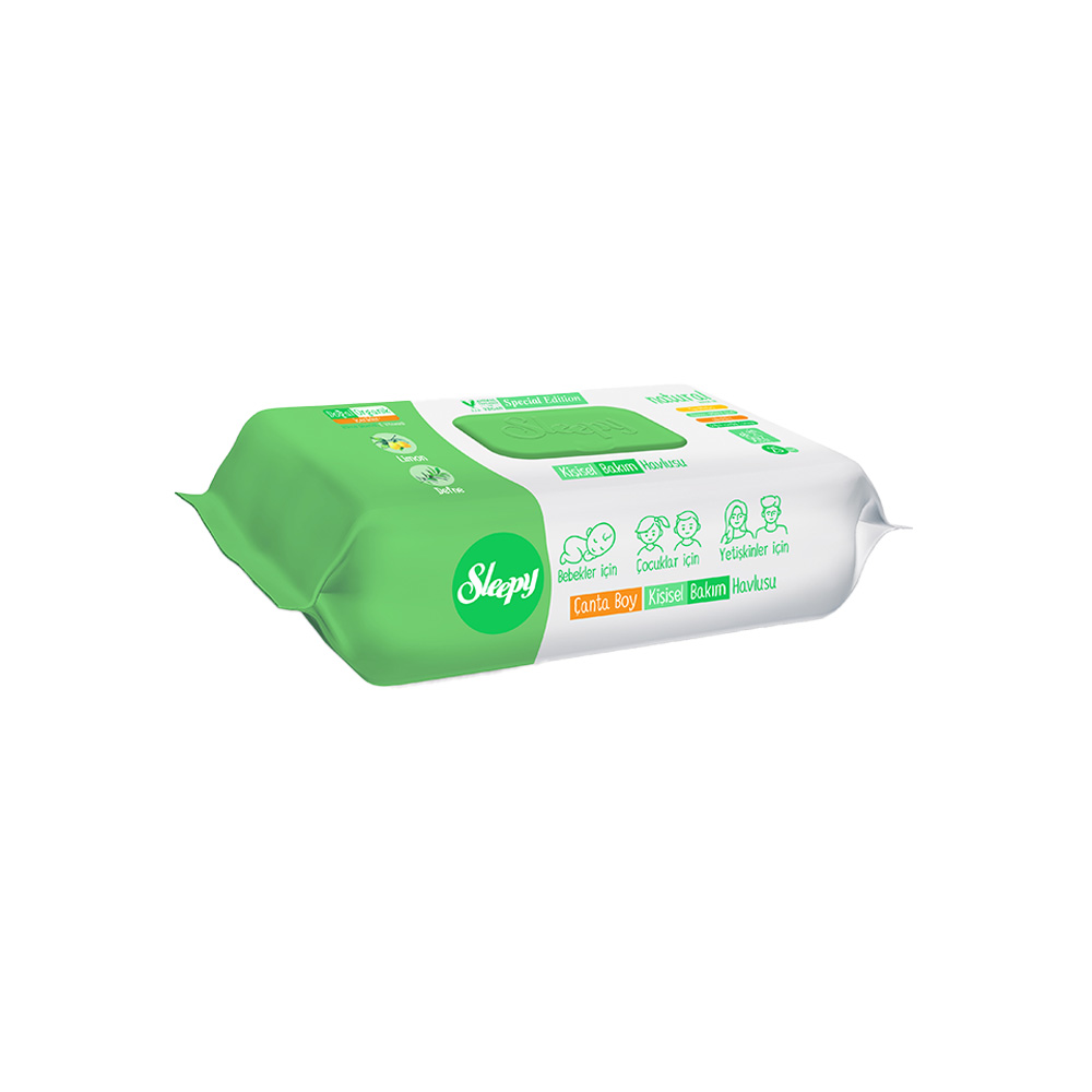 Sleepy Kişisel Bakım Havlusu Natural 25 li
