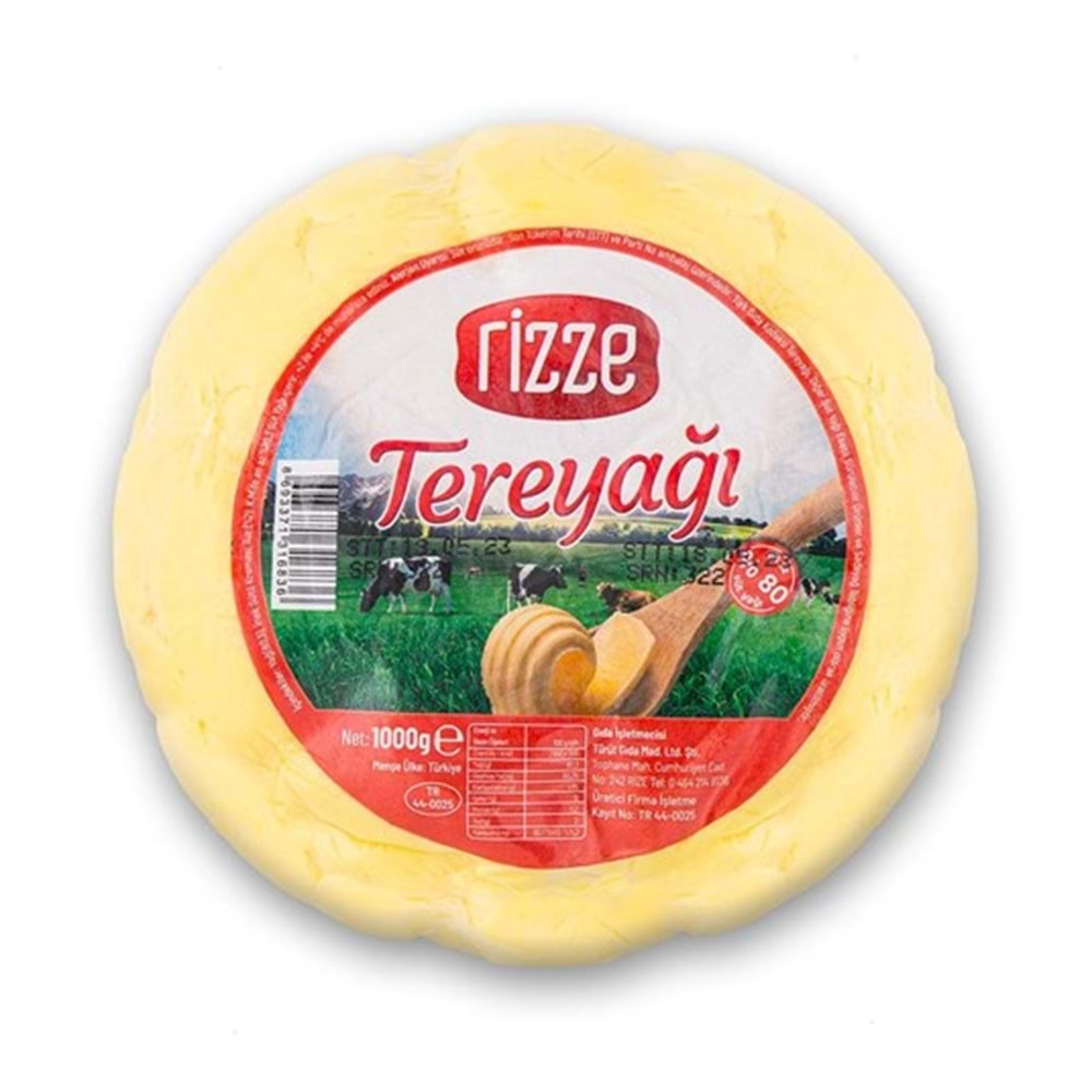 RİZZE TEREYAĞI 1 KG