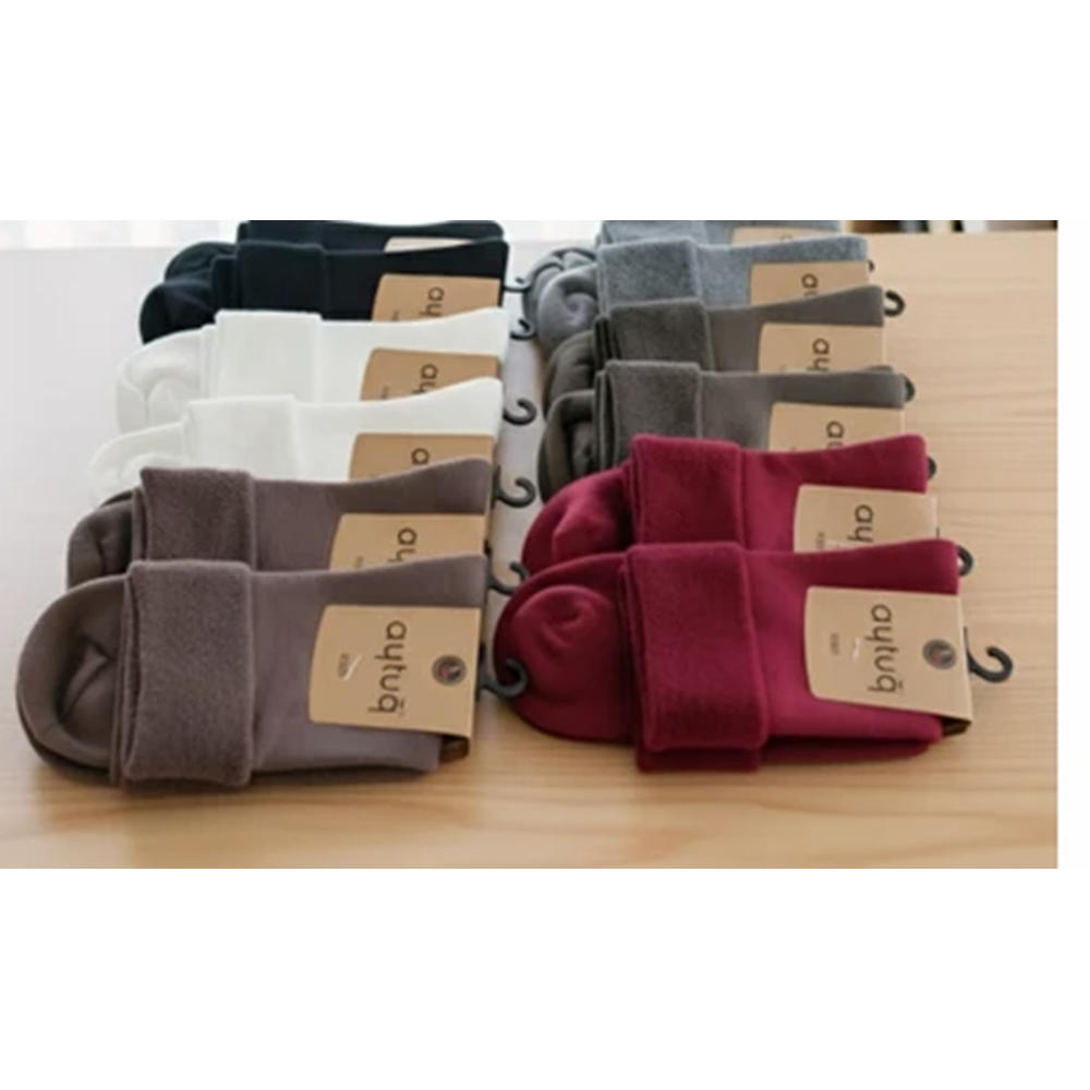 Aytuğ Kadın Soket Havlu Çorap Kaydırmaz Dikişsiz Pamuklu Asorti 36-40 AYTUG44290