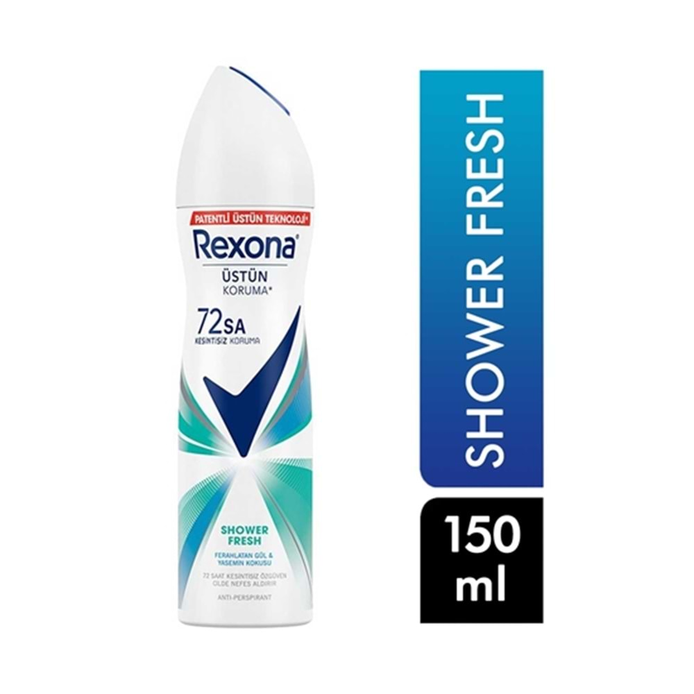 REXONA DEO KADIN SHOVER FRESH 150 ML