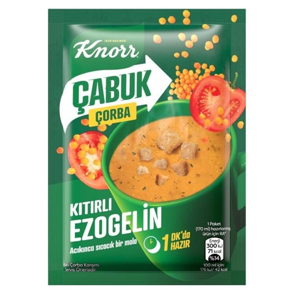 KNORR ÇABUK ÇORBA KITIRLI EZOGELİN 22 GR.