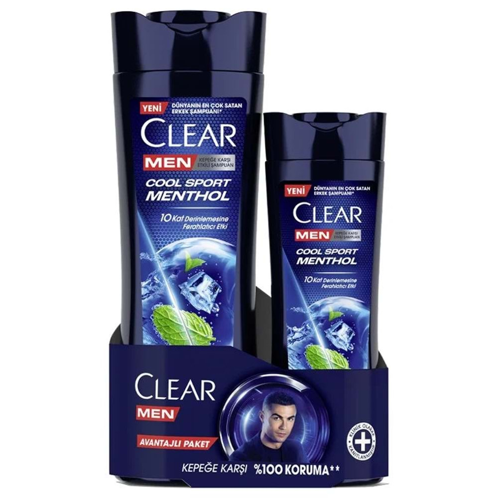 CLEAR 350+180ML MEN SAÇ COOL SPORT MENTÖL ŞAMPUAN