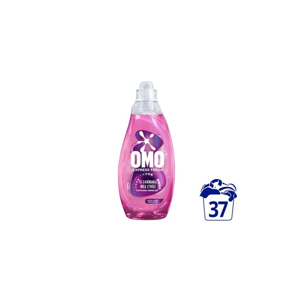 OMO SIVI DETERJAN EXPRES 1480ML RENKLİ VE SİYAH 37 YIKAMA