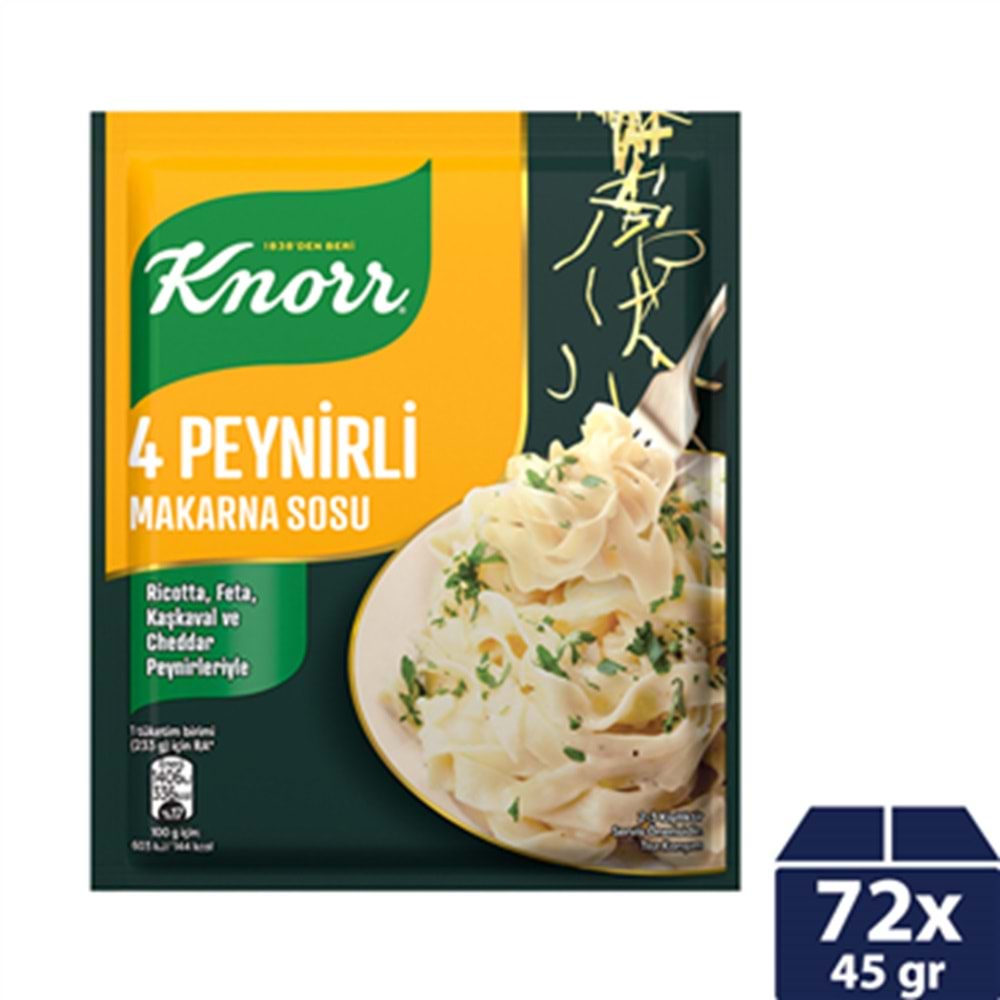 KNORR MAKARNA SOSU 4 PEYNİRLİ