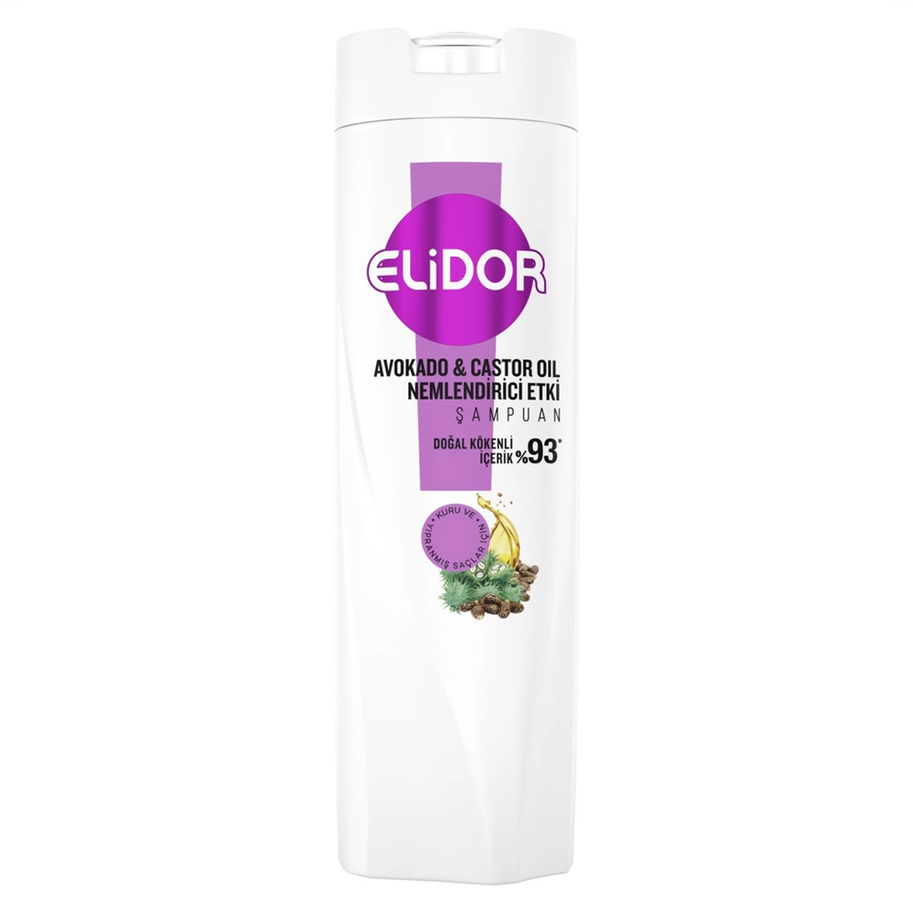 Elidor 400ml DOĞA avokado ve Castor Yağı Nemlendirici Etki Şampuan