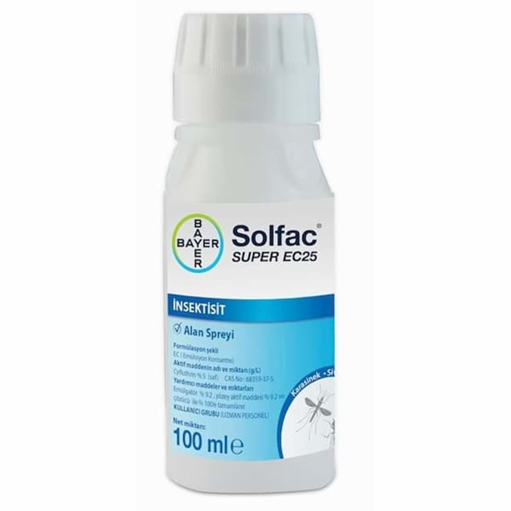 BAYER SOLFAC EC 25 100 ML BÖCEK SİNEK İLACI