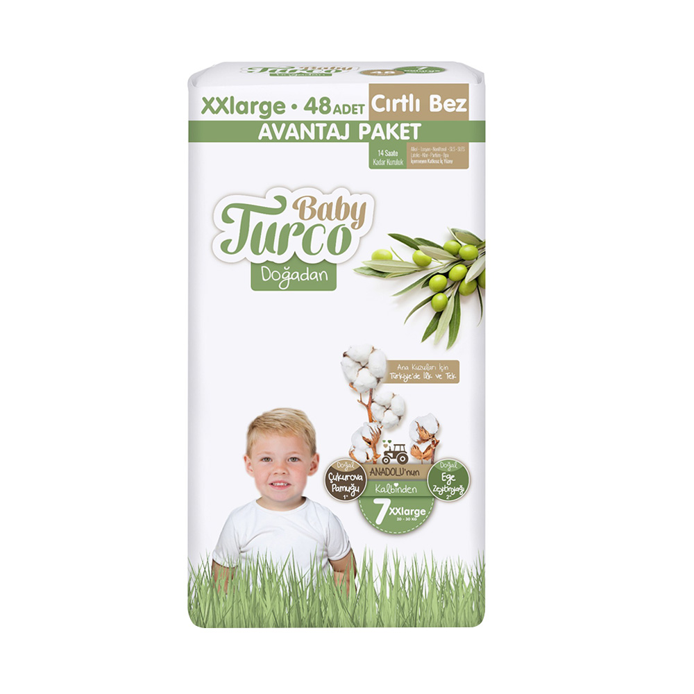BABY TURCO AVANTAJ PAKET NO:7 XX LARGE 48 LI BEBEK BEZİ