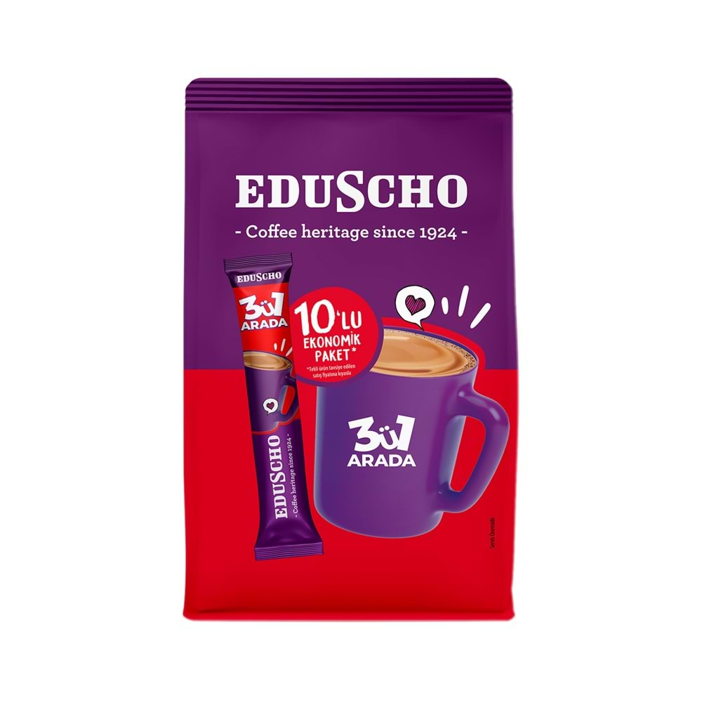 EDUSCHO 3 Ü 1 ARADA 10 LU PAKET HAZIR KAHVE