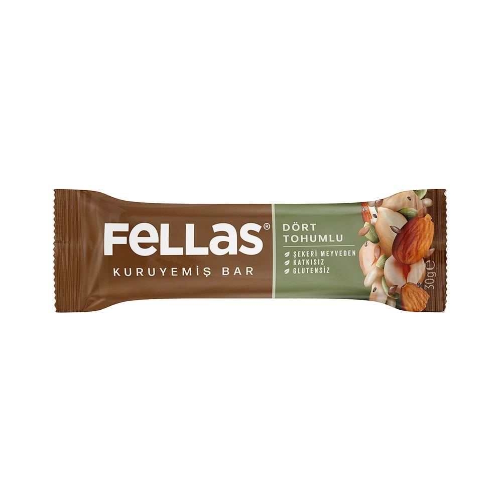 Fellas Dört Tohumlu Kuruyemiş Bar (30g)