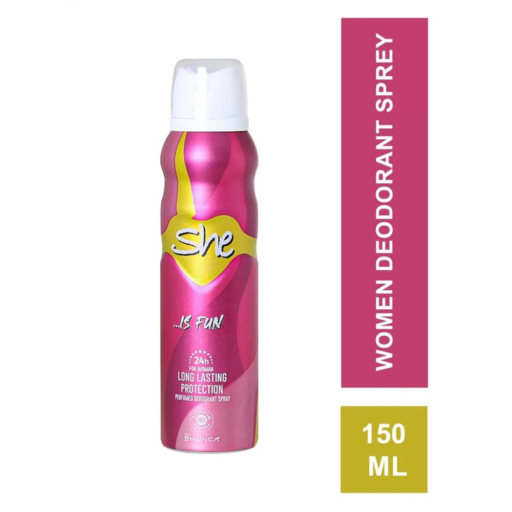 SHE DEODORANT İS FUN 150 ML