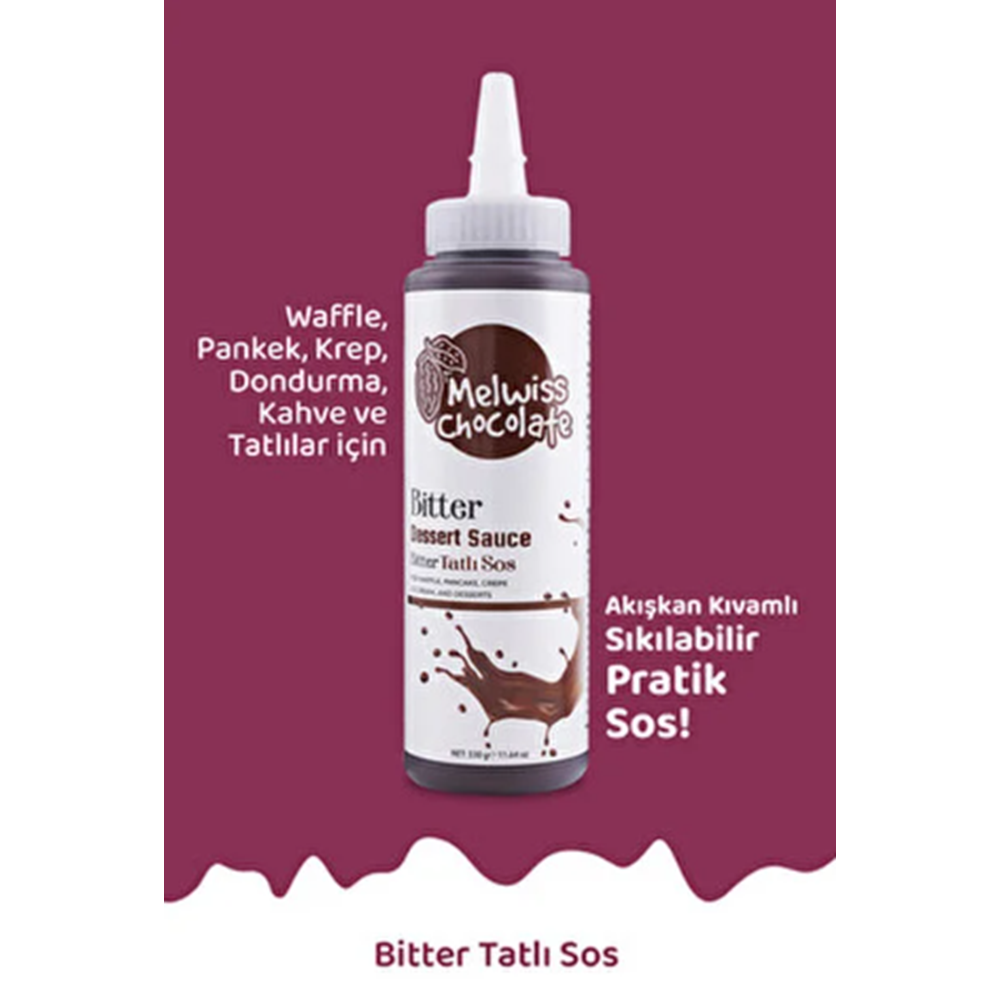 MELWISS CHOCOLATE SÜTLÜ ÇİKOLATALI SOS 330 GR