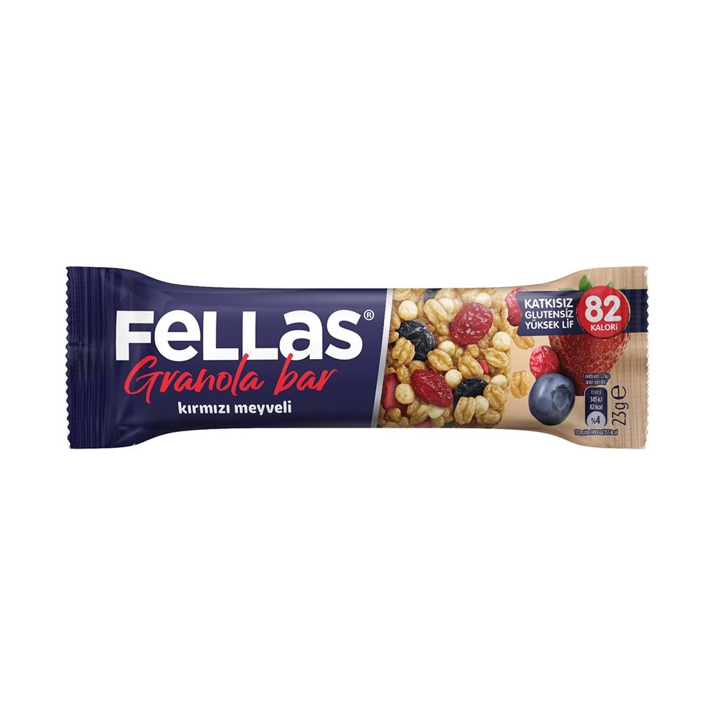 Fellas Granola Bar - Kırmızı Meyveli (23g)