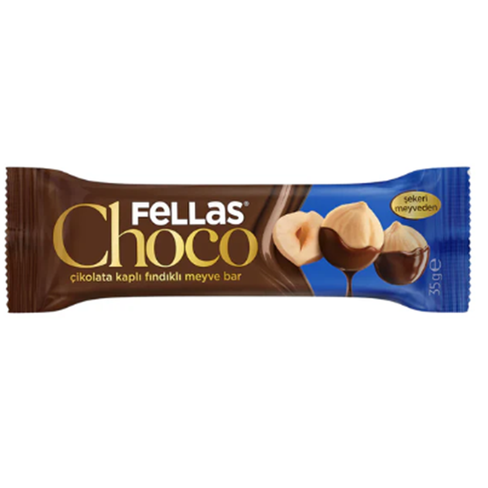Fellas Çikolata Kaplı Meyve Bar - Fındıklı (35g)