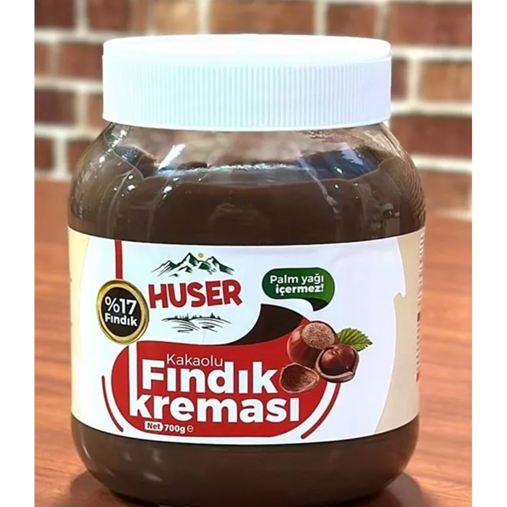 HUSER KAKAOLU FINDIK KREMASI 700 GR