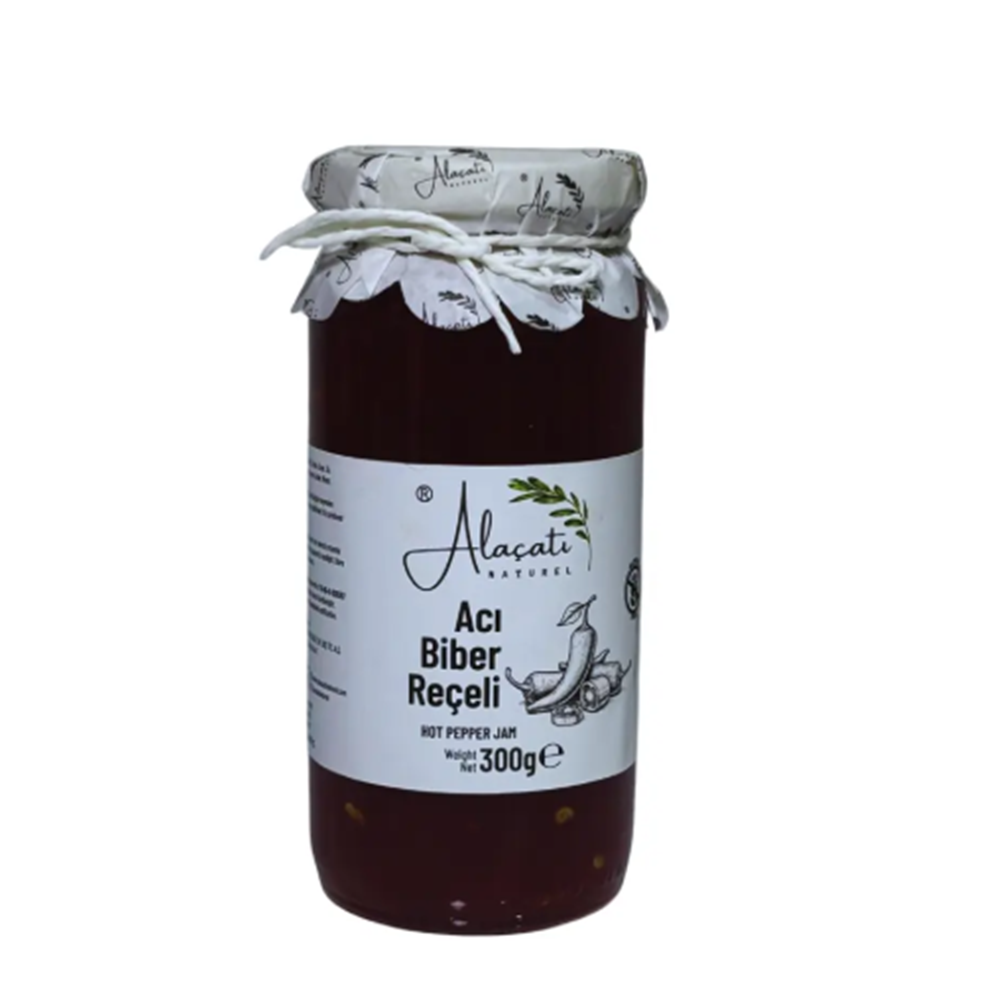ALAÇATI NATUREL ACI KIRMIZI BIBER REÇELI 300 G