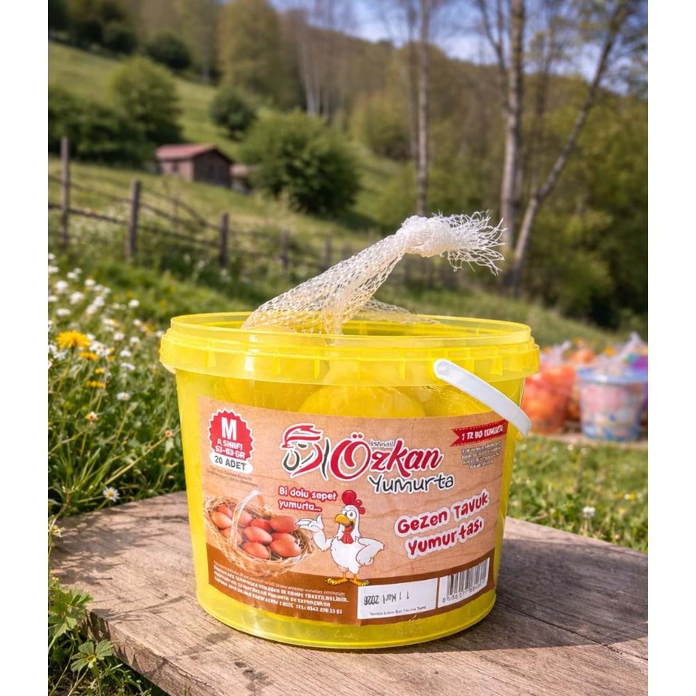 ÖZKAN GEZEN TAVUK YUMURTASI 20 Lİ KOVA