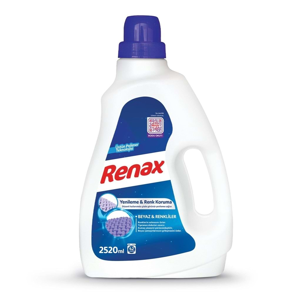 RENAX 2520ML SIVI DETERJAN BEYAZLAR RENKLİLER