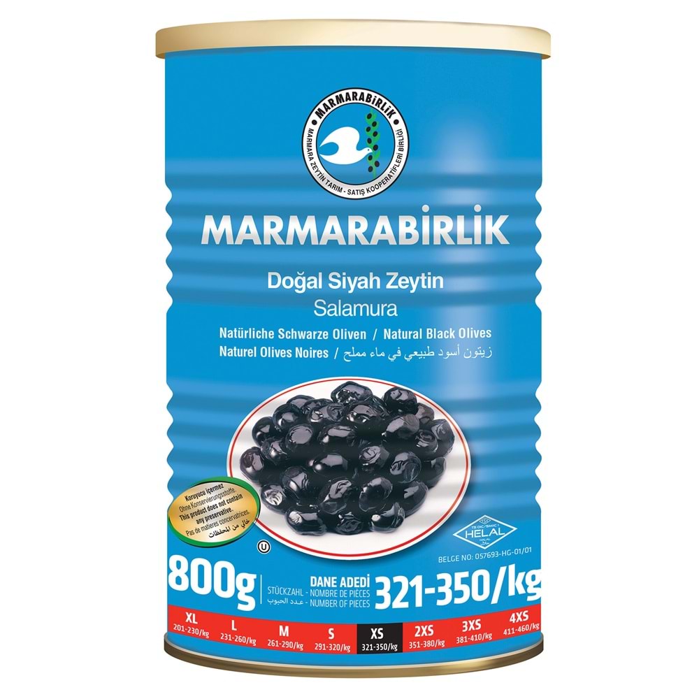 MARMARA BİRLİK XS 800GR 321-350 DANE TNK.