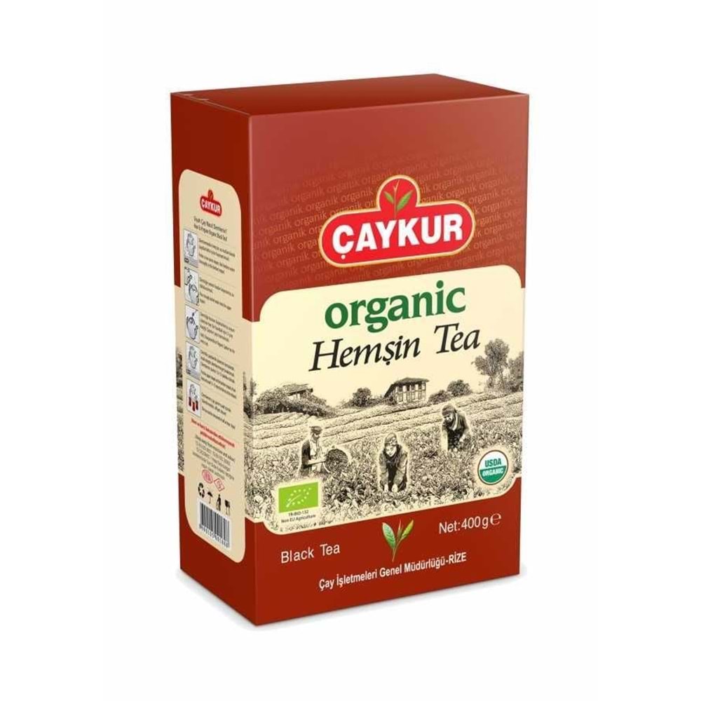 ÇAYKUR ORGANİK HEMŞİN çayı 400GR karton