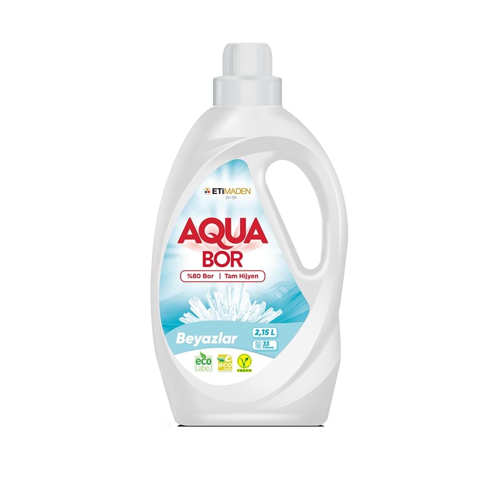 ETİ MADEN AQUA SIVI DETERJAN BEYAZLAR 33 YIKAMA 2150 ML