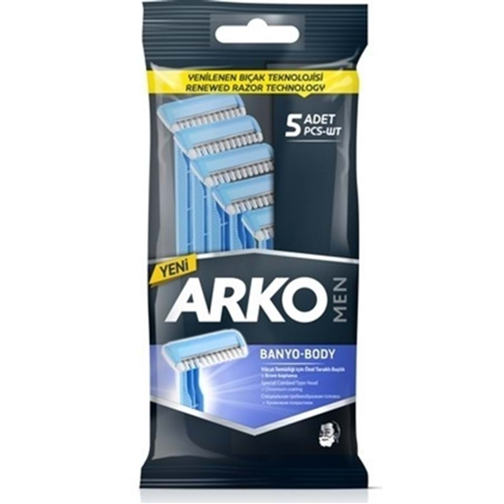 ARKO TIRAŞ BIÇAĞI BANYO 5 Lİ