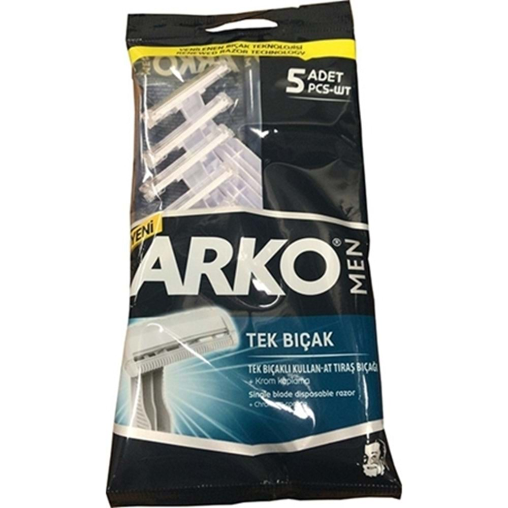 ARKO Tıraş T1 BIÇAK 5 Lİ POŞET