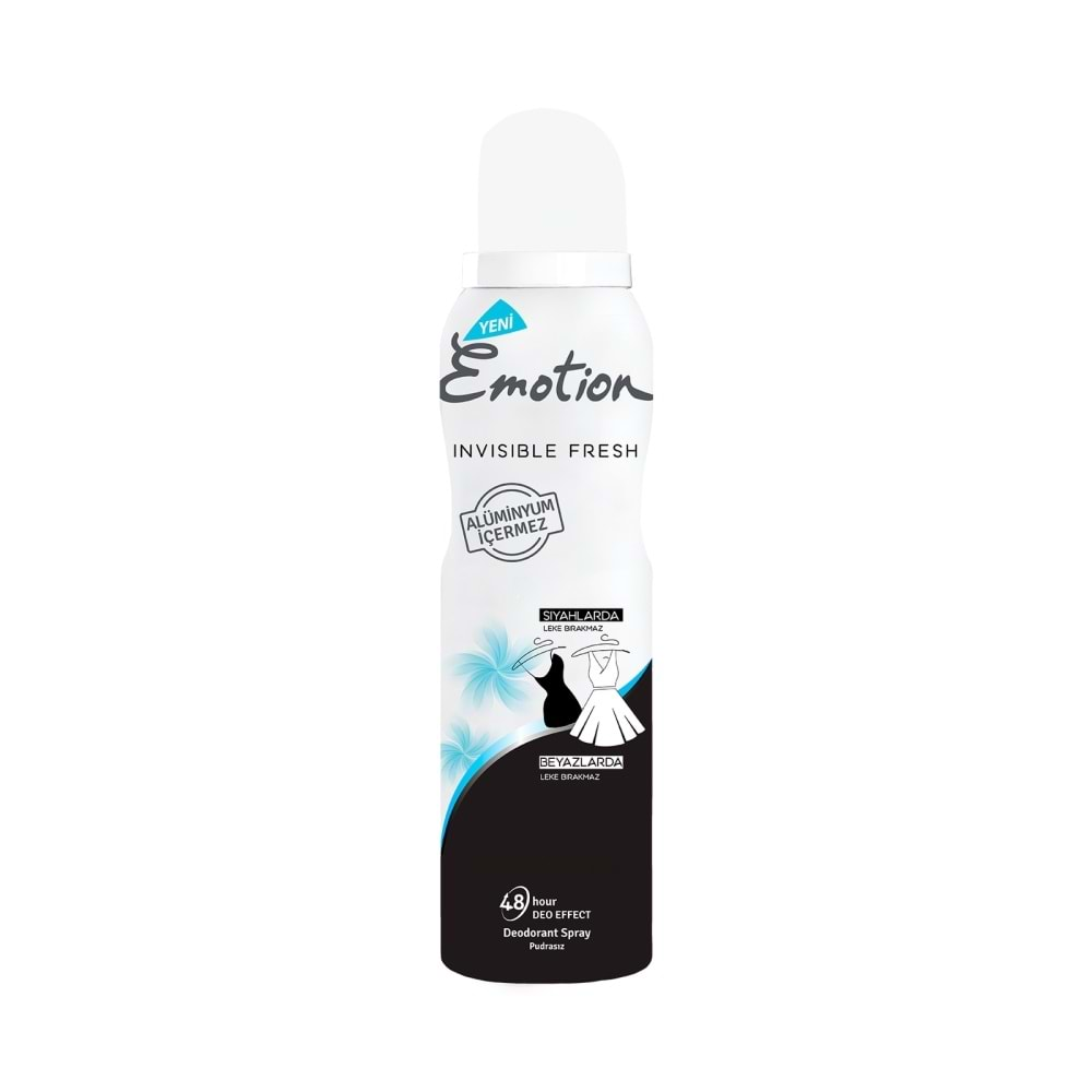 EMOTİON DEO INVISIBLE 150 ML BAYAN