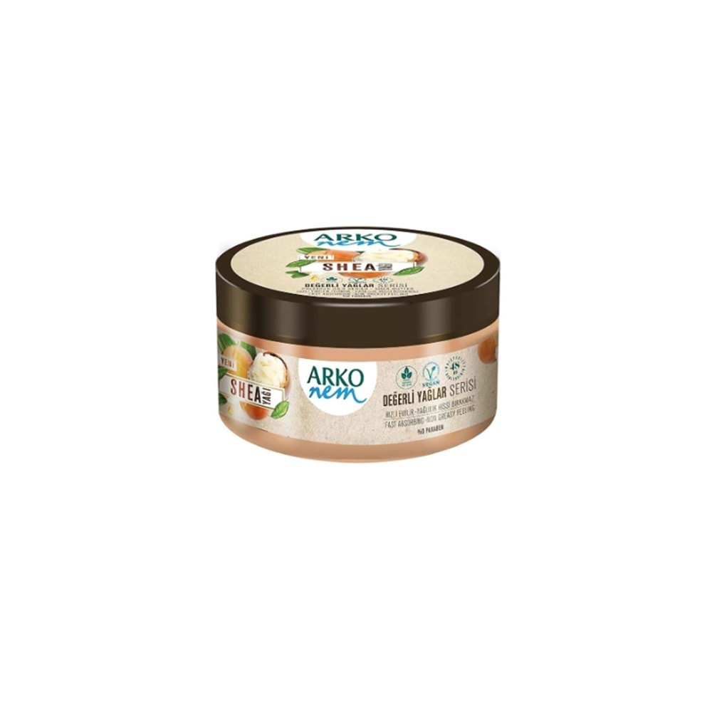 ARKO KREM SHEA YAĞI 250 ML DEĞERLİ YAĞLAR