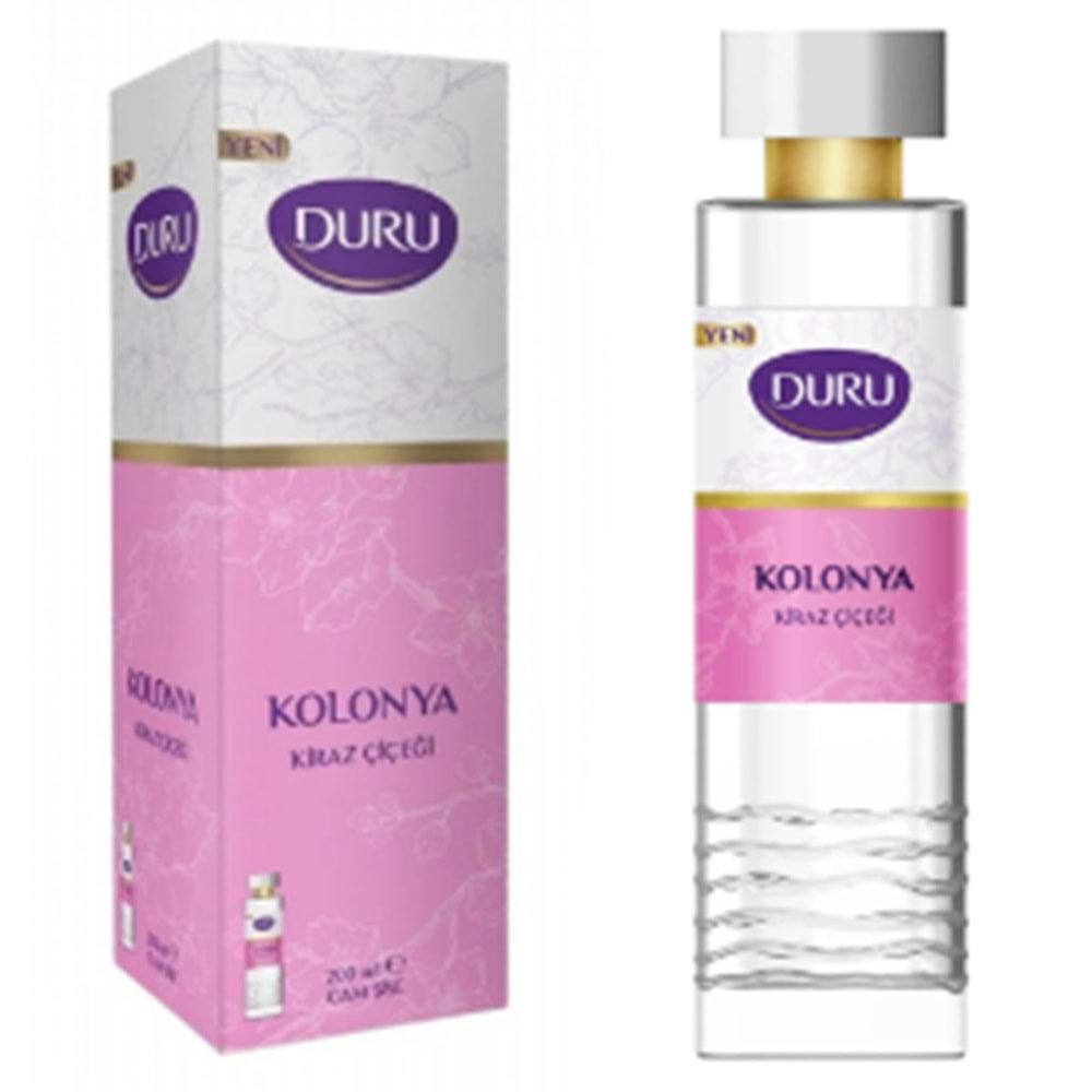 DURU KİRAZ ÇİÇEĞİ KOLONYASI 200 ML CAM