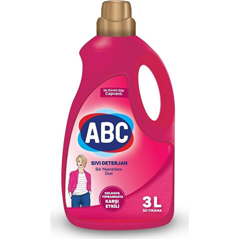 ABC SIVI DETERJAN SIK YIKANAN 3000ML KOLAY ÜTÜ