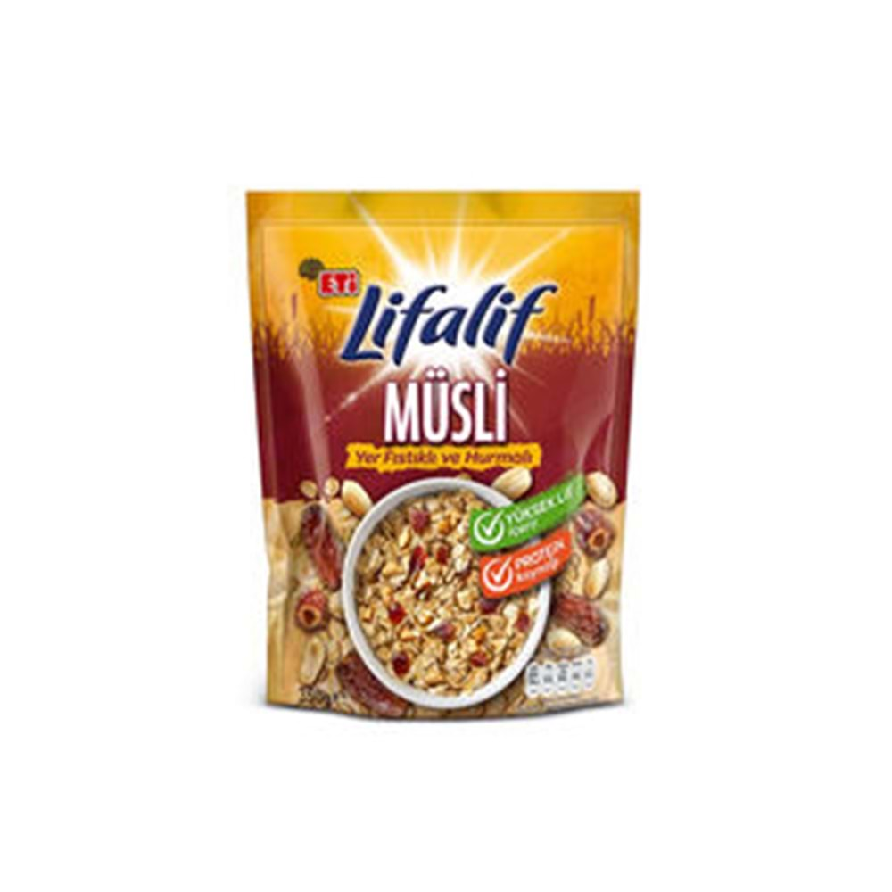 ETİ LİFALİF YER FISTIKLI HURMALI MÜSLİ 350 GR