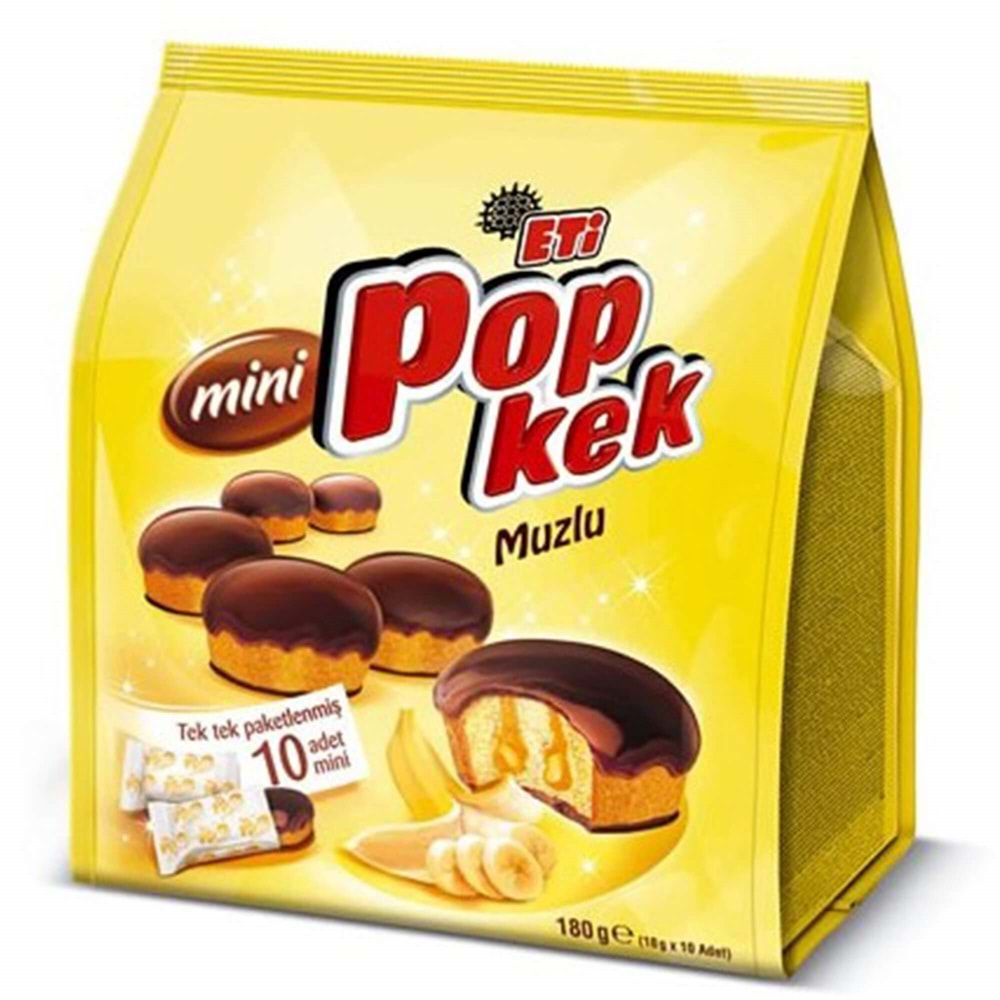 ETİ POPKEK MUZLU MİNİ 180 GR