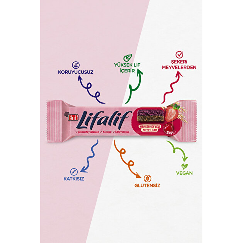 ETİ LİFALİF BAR KIRMIZI MEYVELİ 35GR*16