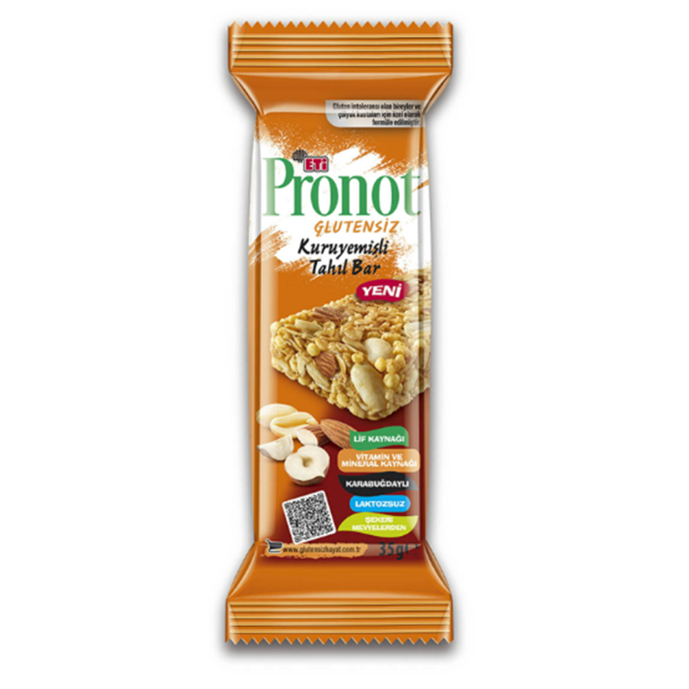 ETİ PRONOT TAHIL BAR KURUYEMİŞLİ 35 GR
