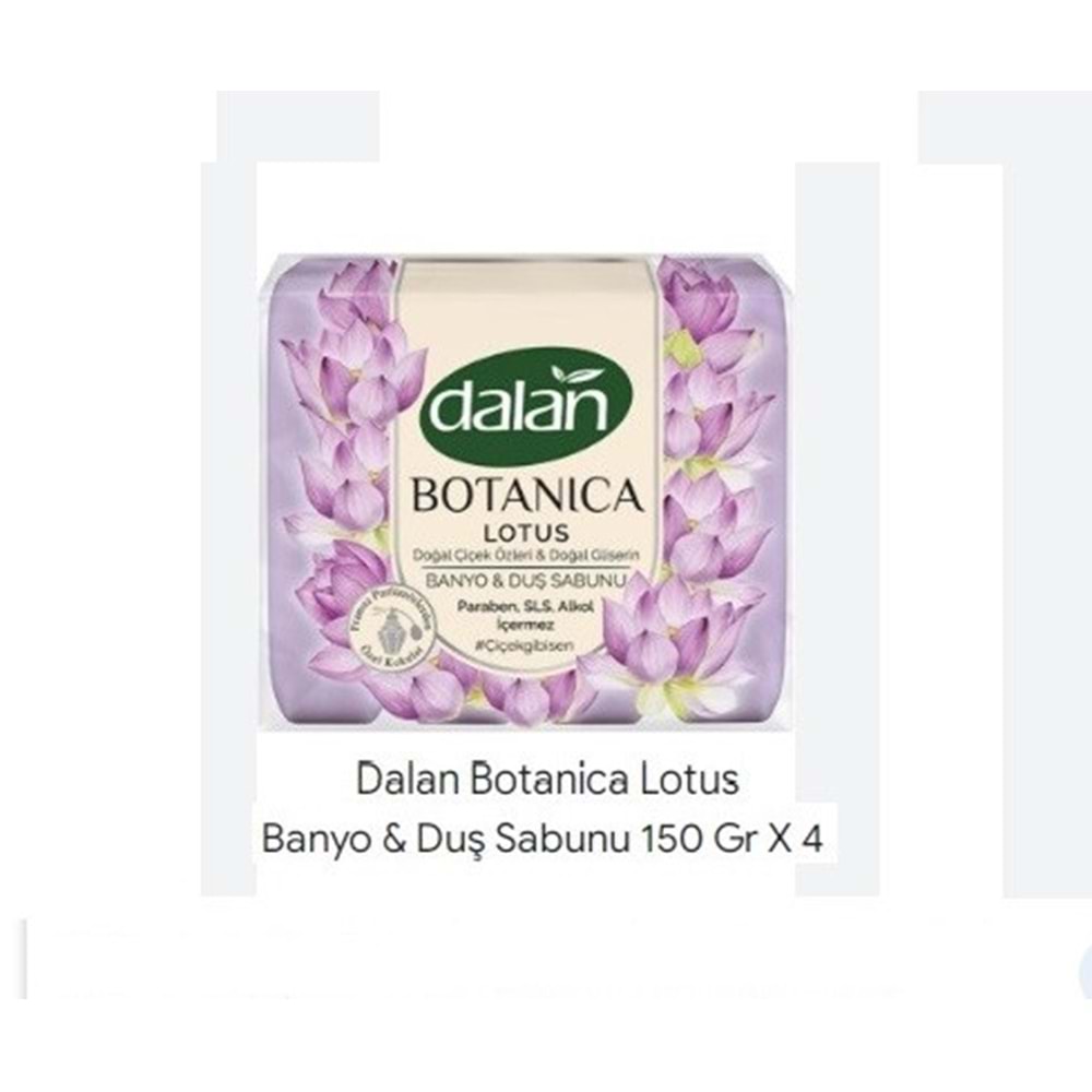 DALAN BOTANICA BANYO SABUNU LOTUS (150 GR*4) 600 GR