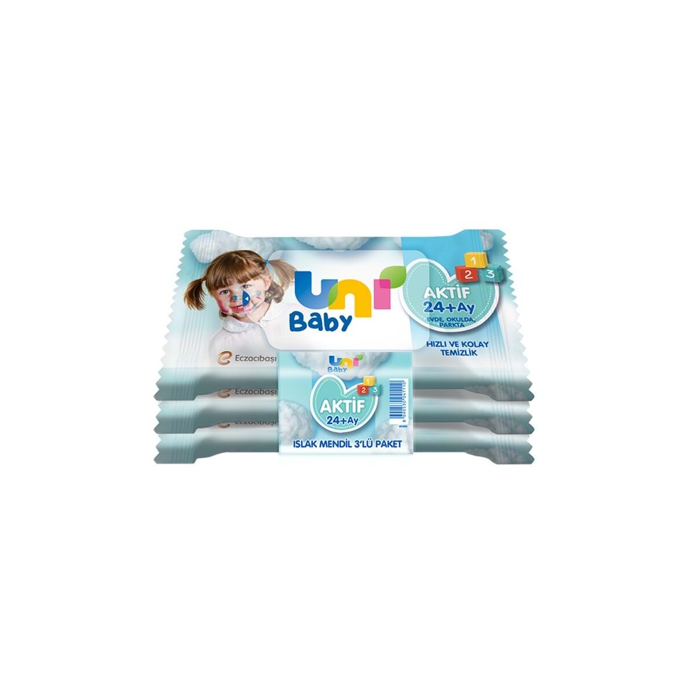 UNİ BABY CEP MENDİL 3 LÜ AKTİF 3*15