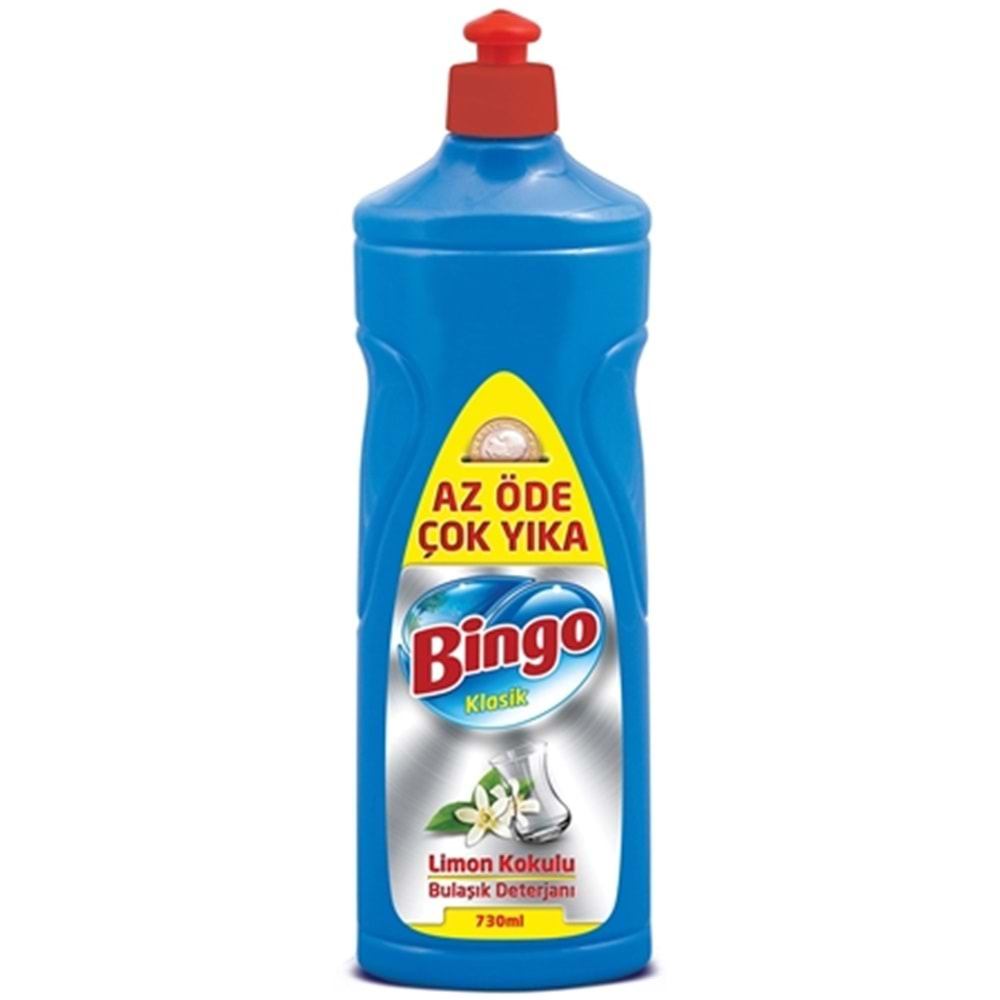 BİNGO bulaşuk sıvı 730ml limon