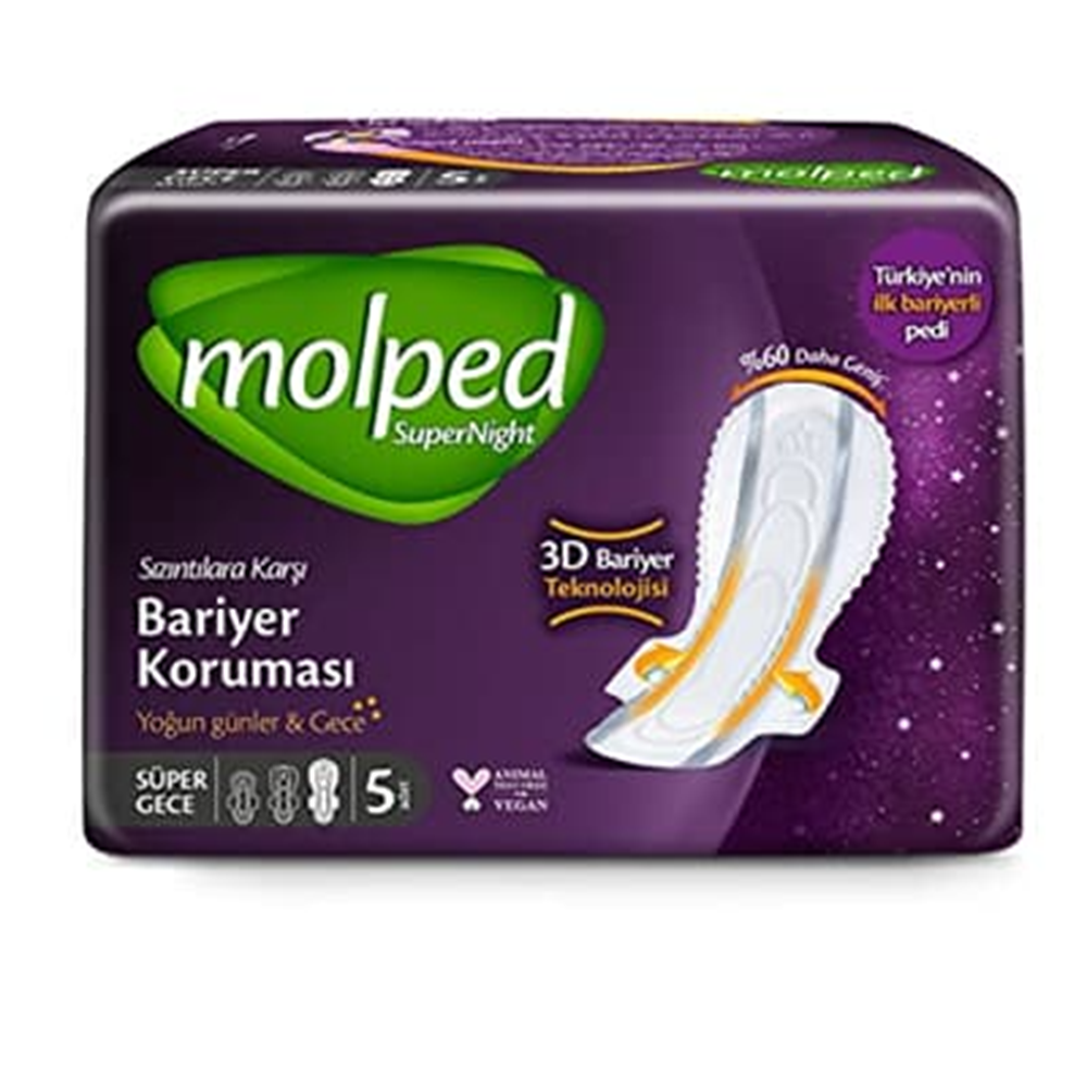 MOLPED SÜPER NİGHT TEKLİ SÜPER GECE 5 Lİ