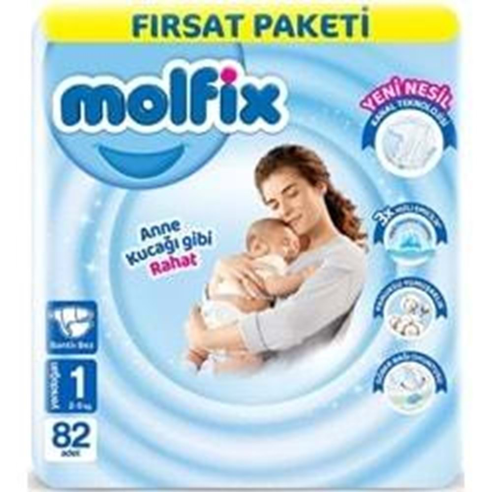 MOLFİX FIRSAT NO:1 YENİ DOĞAN 82 Lİ ÇOCUK BEZİ