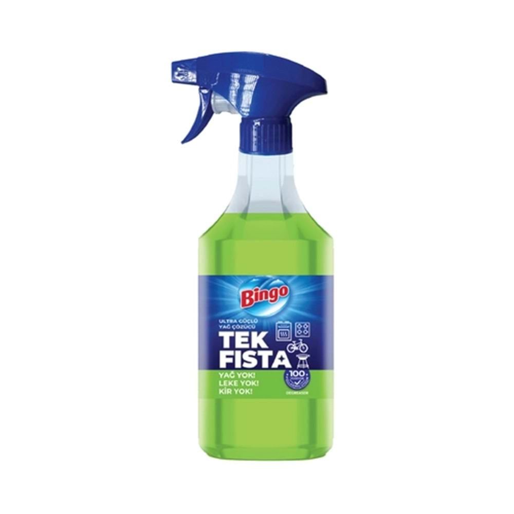 Bingo Tek Fısta Sprey Temizleyici 900 ml YAĞ ÇÖZÜCÜ