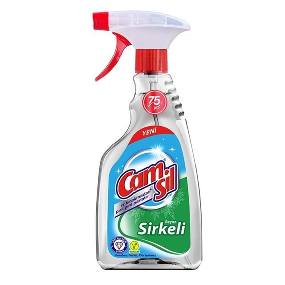 CAM SİL MATİK BEYAZ SİRKELİ 500 ML