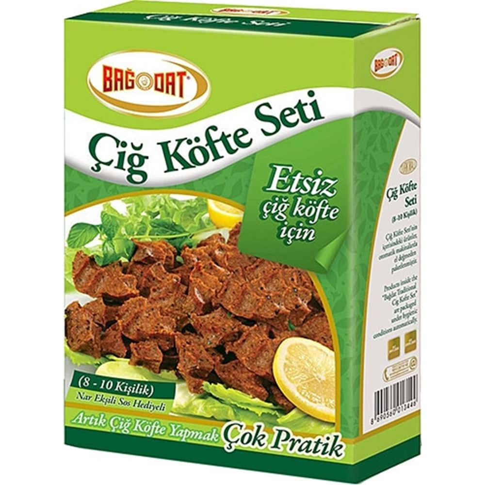 BAĞDAT ÇİĞ KÖFTE SETİ ETSİZ 500 GR