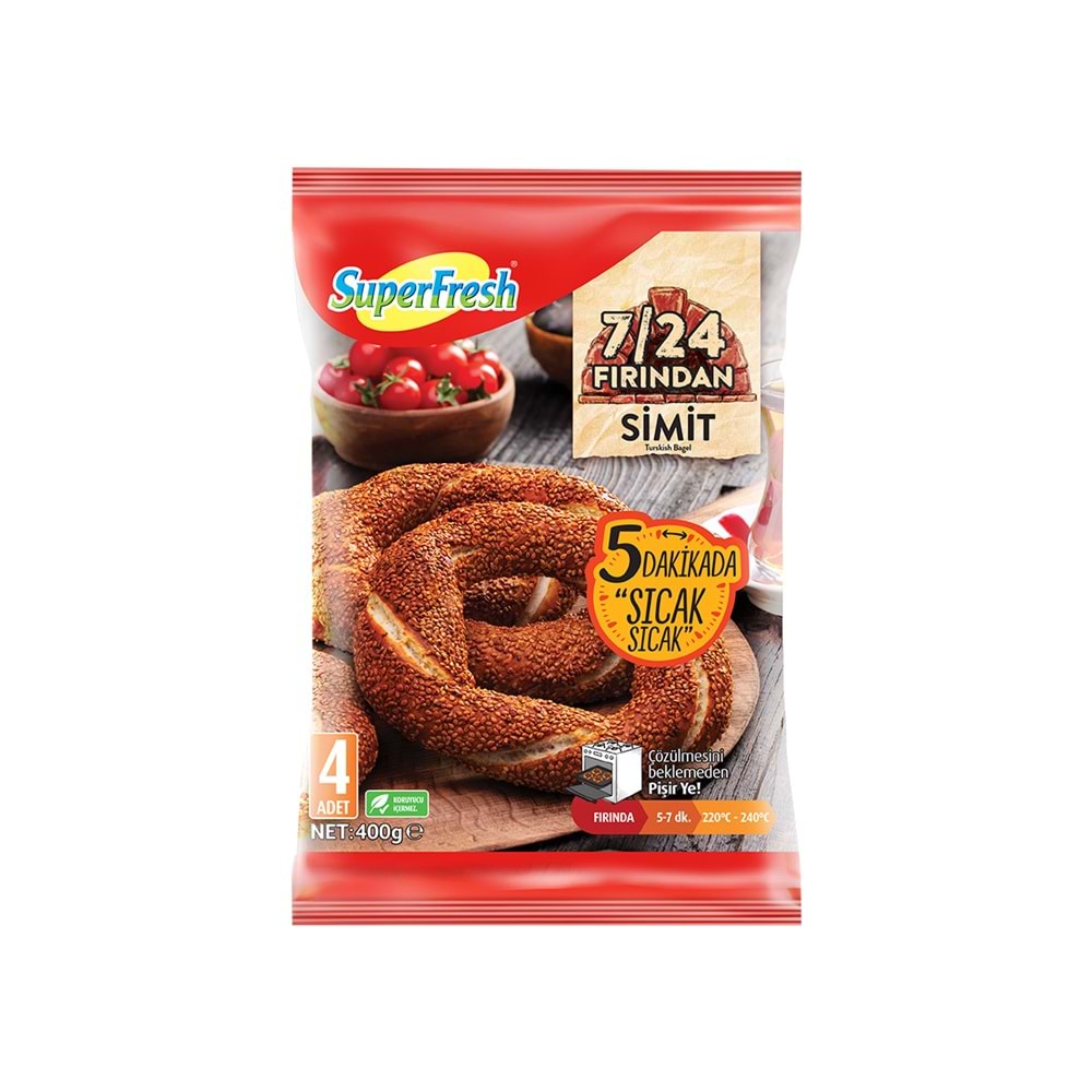 SF SUSAMLI SİMİT 4 LÜ 400 GR 8 Lİ